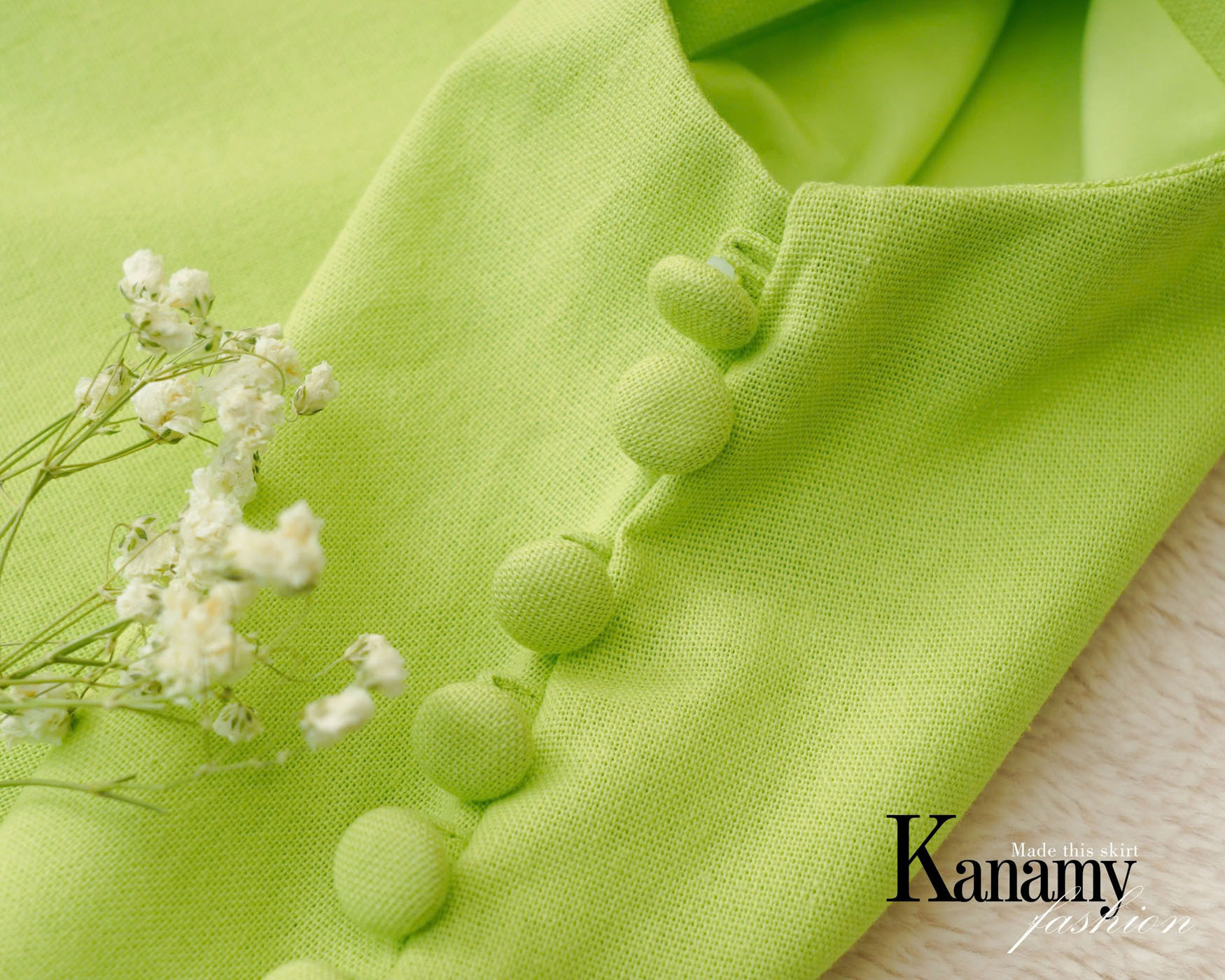 Đầm Sát Nách Linen Bột dáng chữ A phối nút bọc - chất Linen thoáng khí, thấm hút cao - Hình ảnh 6