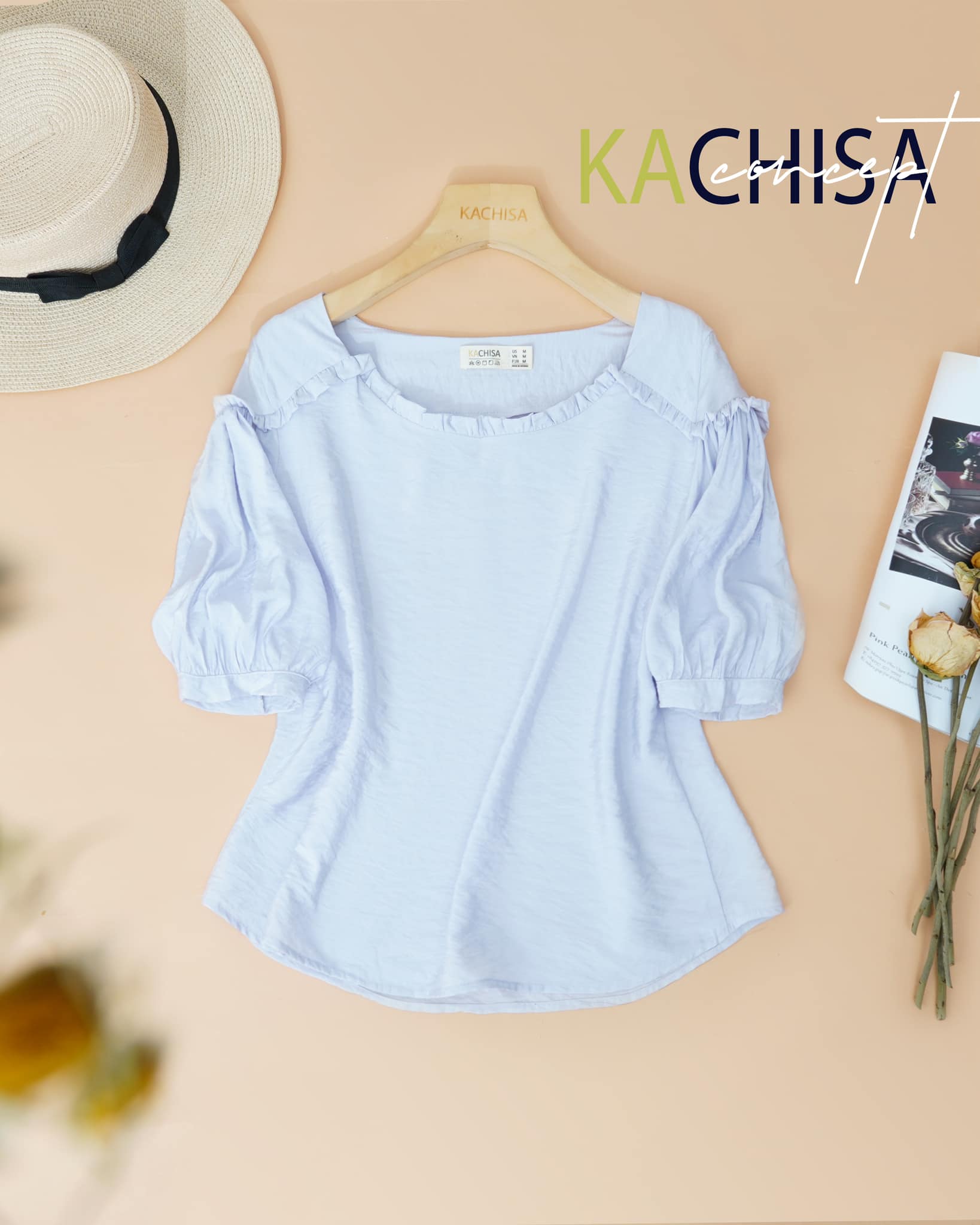 Áo Tơ Cotton Phối Tay Bèo Mềm Mại, Nhẹ mát, thích hợp cho mùa Hè - Hình ảnh 4