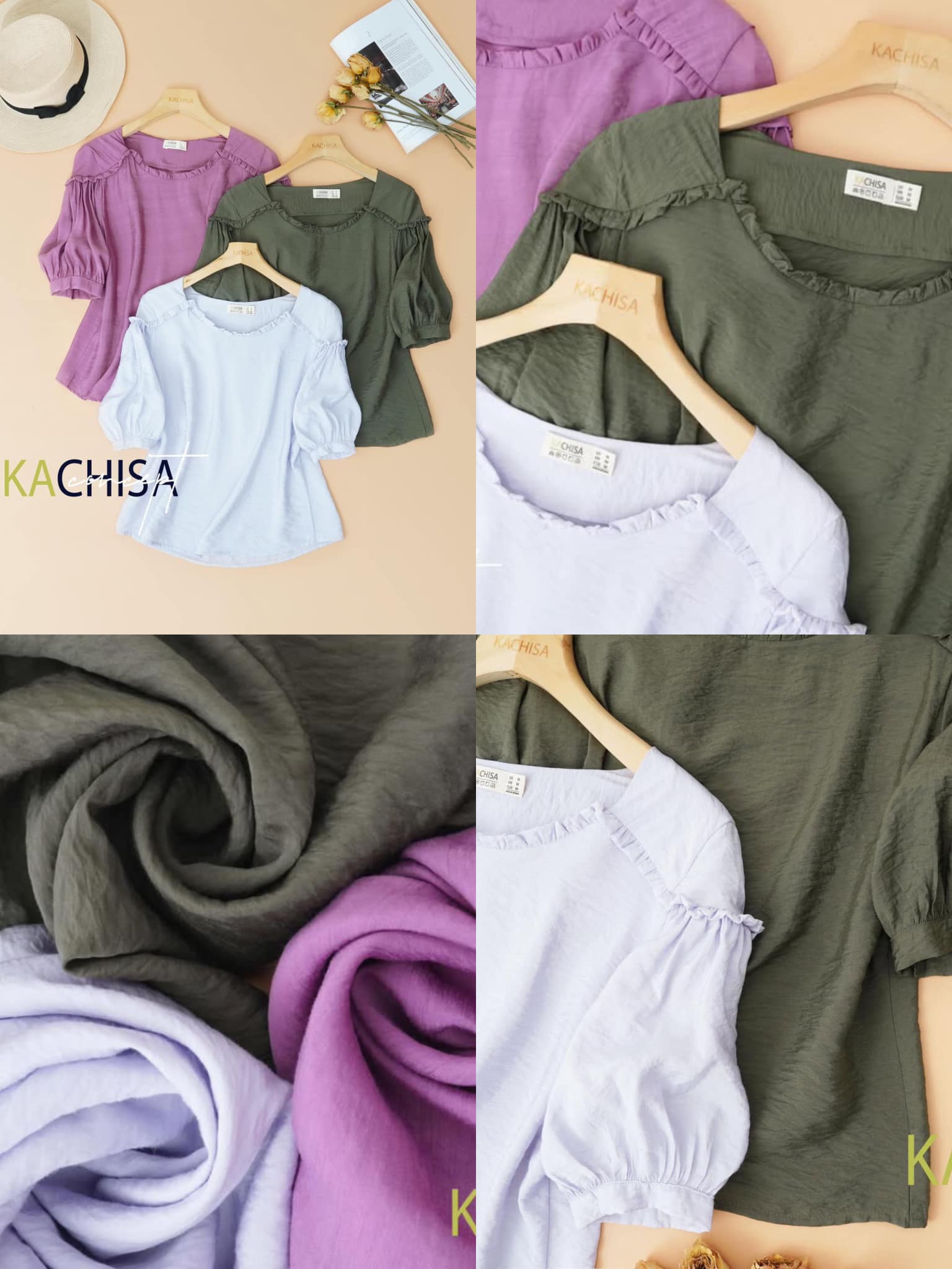 Áo Tơ Cotton Phối Tay Bèo Mềm Mại, Nhẹ mát, thích hợp cho mùa Hè - Hình ảnh 8