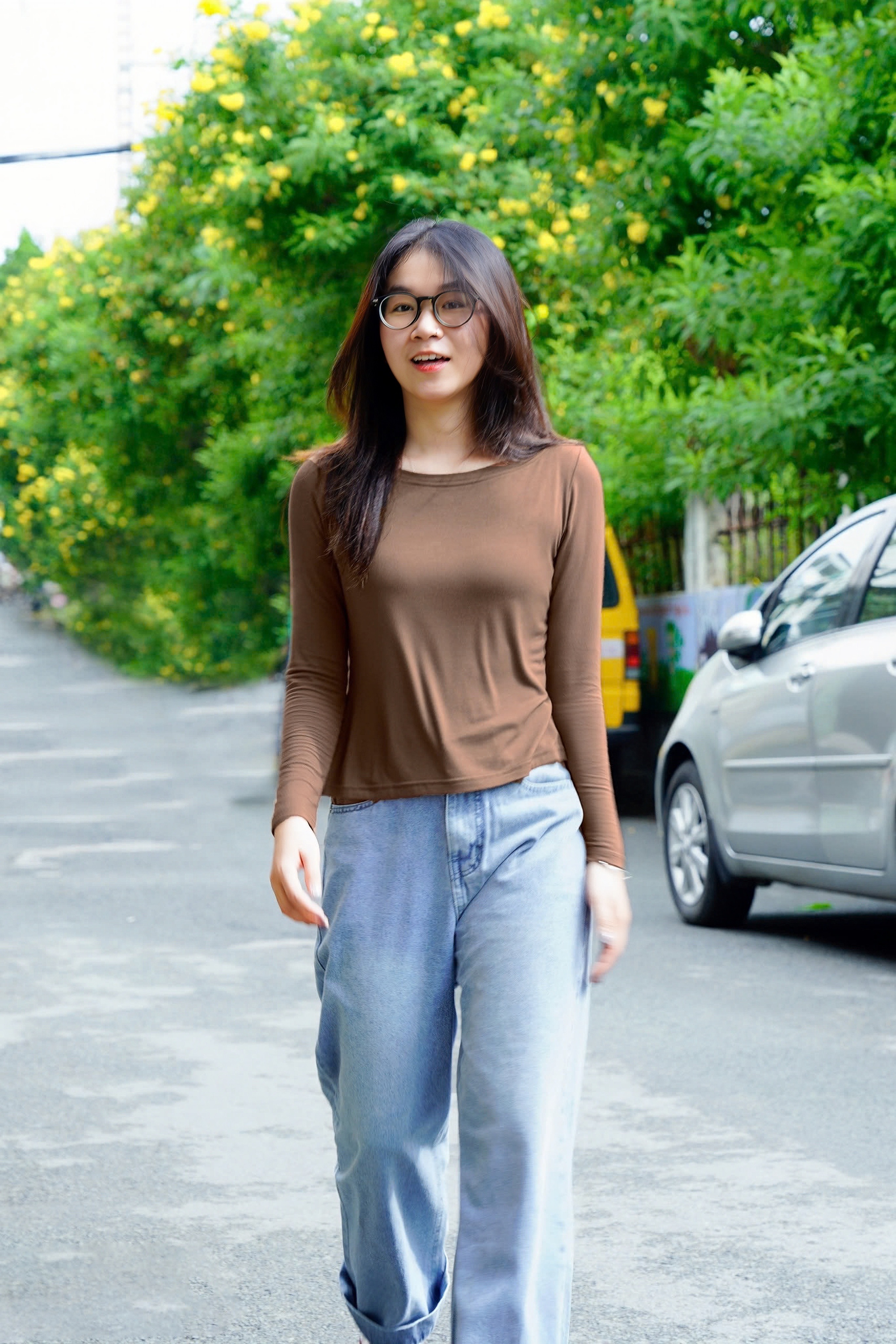 Áo Thun Tay Dài Cổ Thuyền, chất Viscose mềm mại, co giãn, thoáng mát, thấm hút tốt - Hình ảnh 11