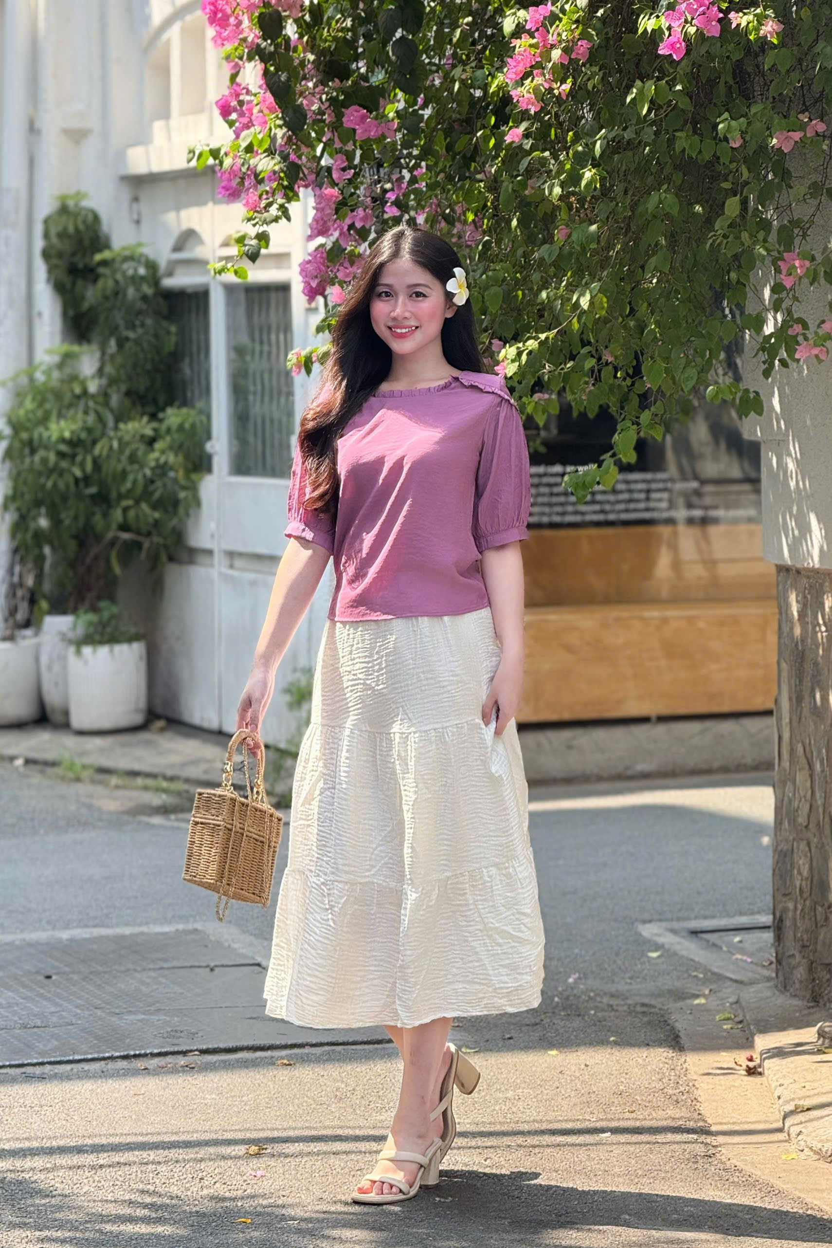 Áo Tơ Cotton Phối Tay Bèo Mềm Mại, Nhẹ mát, thích hợp cho mùa Hè - Hình ảnh 18